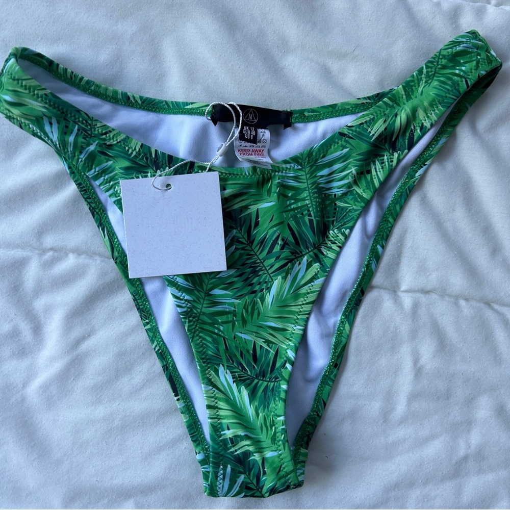 Missguided Palm Cheeky Bikini‎ Bottoms size M